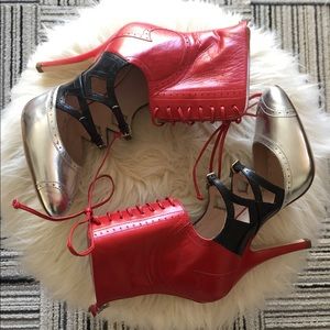 Miu Miu Spring 2011 Stunning Lace Up Booties 37.5